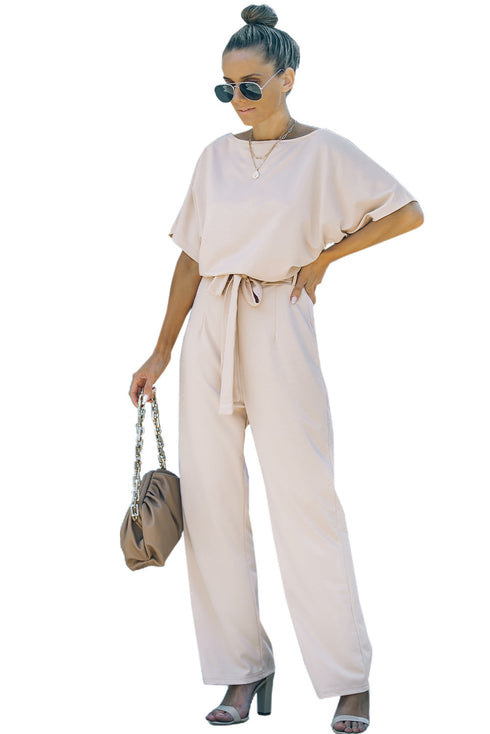 Oh So Glam Belted Wide Leg Jumpsuit