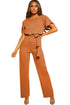 Oh So Glam Belted Wide Leg Jumpsuit
