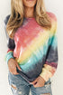 Ombre Tie-Dye Long Sleeve Top