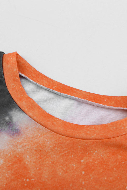 Ombre Tie-Dye Long Sleeve Top