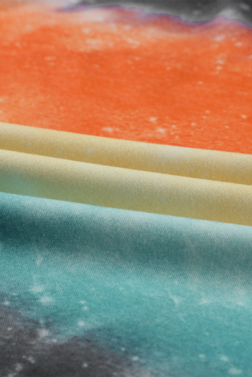 Ombre Tie-Dye Long Sleeve Top