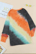 Ombre Tie-Dye Long Sleeve Top
