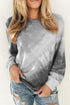 Ombre Tie-Dye Long Sleeve Top