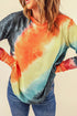Ombre Tie-Dye Long Sleeve Top