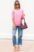 Open Back Bow Detail Short Sleeve Knit Sweater