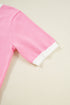 Open Back Bow Detail Short Sleeve Knit Sweater