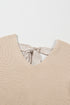 Open Back Bow Tie Ribbed Knit Sweater