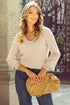 Open Back Bow Tie Ribbed Knit Sweater