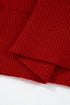 Open Back Bow Tie Ribbed Knit Sweater