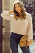 Open Back Bow Tie Ribbed Knit Sweater