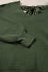 Open Back Bow Tie Ribbed Knit Sweater