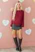 Open Back Satin Tie Ribbed Knit Sweater