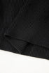 Open Back Satin Tie Ribbed Knit Sweater
