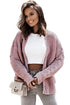 Open Front Chunky Knit Cardigan