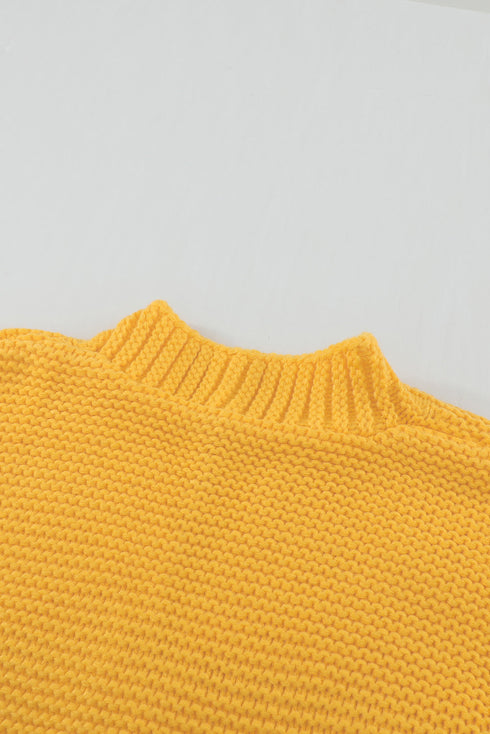 Open Front Chunky Knit Cardigan