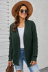 Open Front Chunky Knit Cardigan