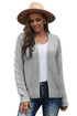 Open Front Chunky Knit Cardigan