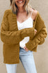 Open Front Chunky Knit Cardigan