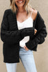 Open Front Chunky Knit Cardigan