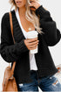 Open Front Chunky Knit Cardigan