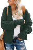 Open Front Chunky Knit Cardigan