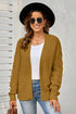 Open Front Chunky Knit Cardigan