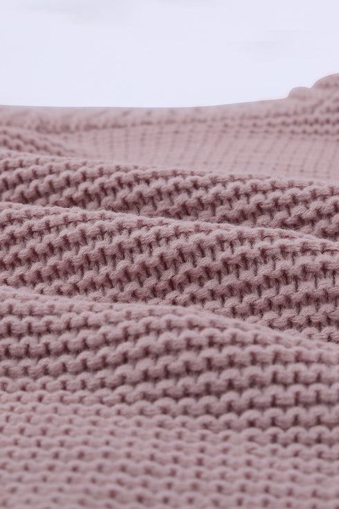 Open Front Chunky Knit Cardigan