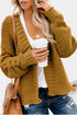 Open Front Chunky Knit Cardigan