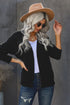Open Front Chunky Knit Cardigan