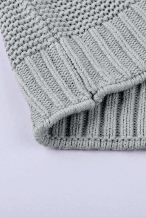 Open Front Chunky Knit Cardigan