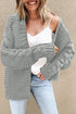 Open Front Chunky Knit Cardigan