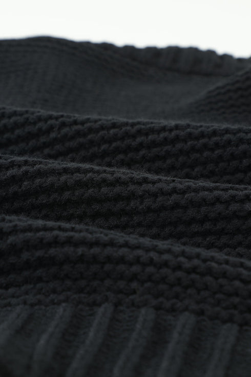 Open Front Chunky Knit Cardigan