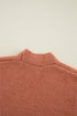 Open Front Drop Shoulder Ribbed Knit Cardigan