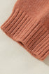 Open Front Drop Shoulder Ribbed Knit Cardigan