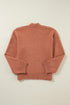 Open Front Drop Shoulder Ribbed Knit Cardigan