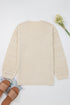 Open Front Geometric Pointelle Knit Cardigan