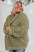 Open Front Knit Plus Size Cozy Cardigan