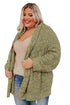 Open Front Knit Plus Size Cozy Cardigan