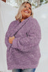 Open Front Knit Plus Size Cozy Cardigan