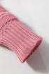 Open Knit Relaxed Fit Long Sleeve Pullover Hoodie