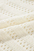 Open Knit Relaxed Fit Long Sleeve Pullover Hoodie
