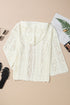 Open Knit Texture Long Sleeve Resort Cover Up Cardigan