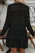 Open Stitch Textured Long Sleeve Knit Cardigan