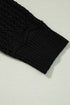 Open Stitch Textured Long Sleeve Knit Cardigan