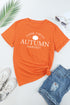 Orange Farm Fresh Autumn Harvest Short Sleeve T Shirt