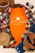 Orange Farm Fresh Autumn Harvest Short Sleeve T Shirt