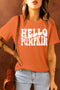 Orange Hello Pumpkin Short Sleeve Tee
