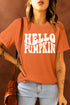 Orange Hello Pumpkin Short Sleeve Tee