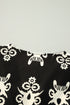 Ornamental Print Three Quarter Sleeve V Neck Blouse
