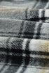 Oversize Rounded Hem Plaid Shacket With Slits